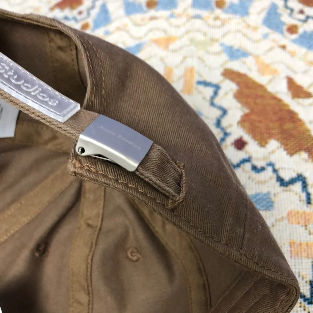 Acne Brown and Silver Minimalist Hat - Picture 4 of 6